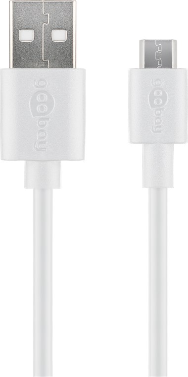 Goobay - Micro USB charging and sync cable - 43837 - USB-A 2.0 to Micro-USB USB 2.0 micro male (type B)