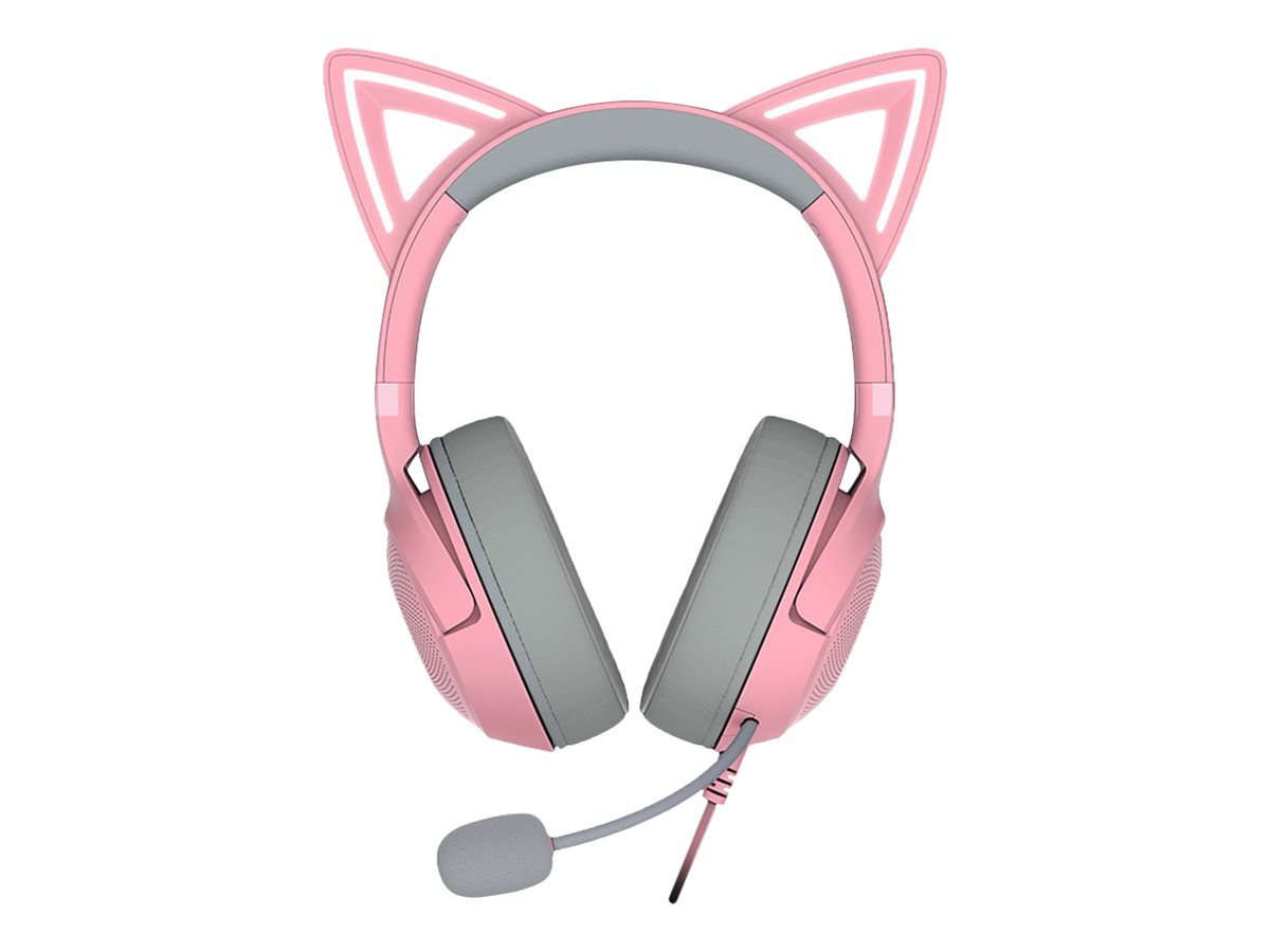 Razer - Headset - Kraken Kitty V2 - Wired - On-Ear - USB Type A - Quartz