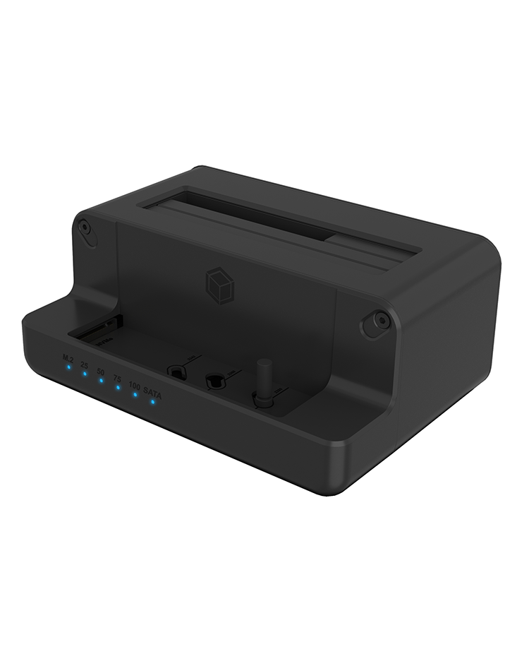 Raidsonic - Icy Box - IB-2914MSCL-C31 Docking and cloning station for M.2 NVMe SSD & 2.5''/3.5'' SATA SSD/HDD