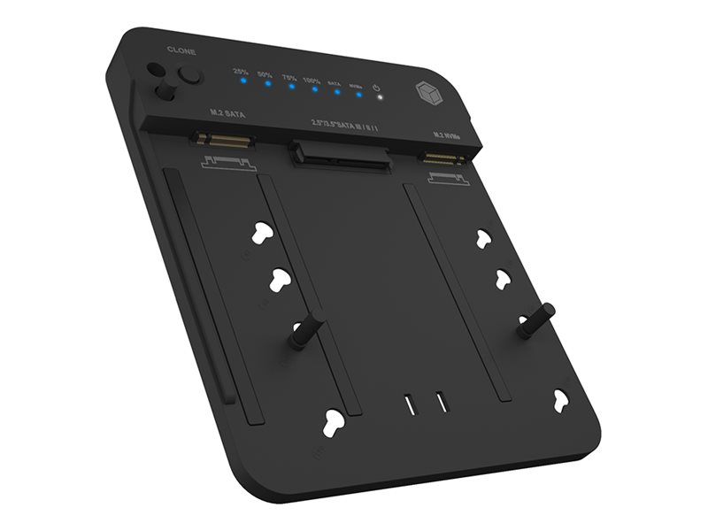Raidsonic - Icy Box IB-2915MSCL-C31 Docking & CloneStation for M.2 NVMe & M.2 SATA SSD & 2.5”/3.5” SATA SSD/HDD