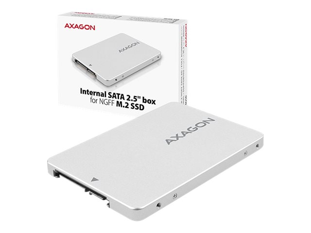 AXAGON Internal 2.5" box with SATA interface for M.2 SATA SSD - RSS-M2SD