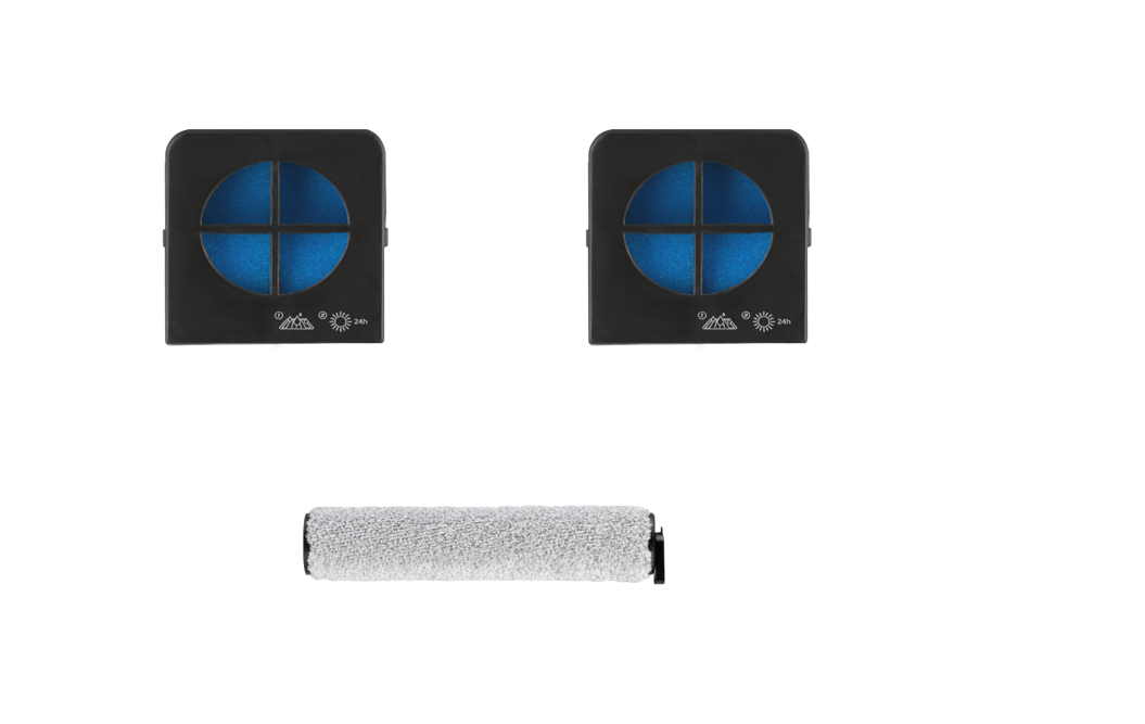 Midea X6 Spare parts kit: 2x HEPA Filter, 1x Roller Brush