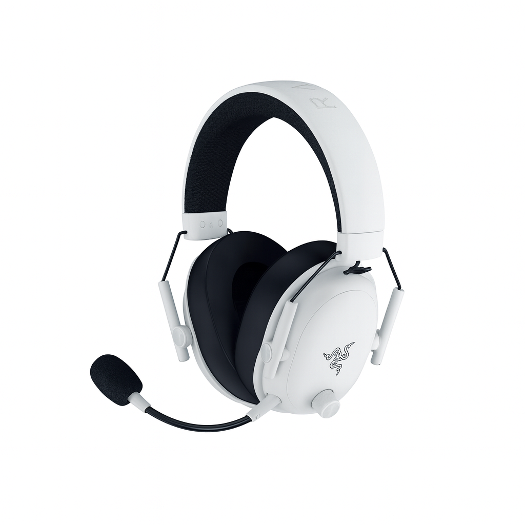 Razer - Gaming Headset - BlackShark V3 - Wireless/Wired - Over-Ear - Microphone - White