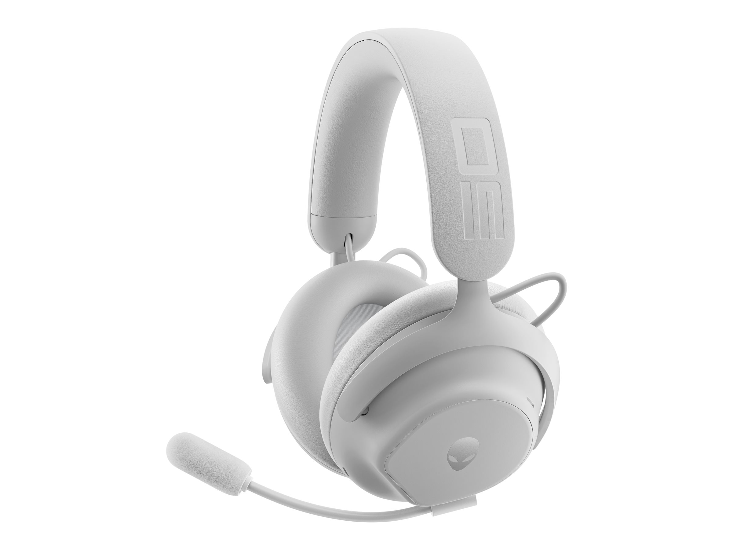 Dell Gaming Headset - Alienware Pro - Bluetooth - Over-Ear - Microphone - Lunar Light - Noise canceling