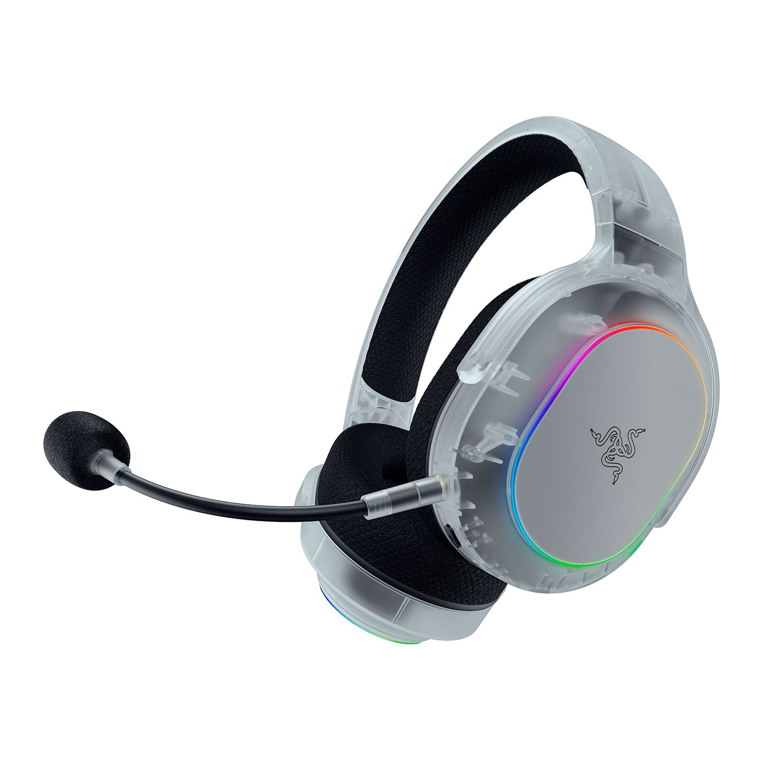 Razer Multi-Platform Gaming Headset - Barracuda X Chroma - Bluetooth - Over-Ear - Microphone - Phantom White Edition