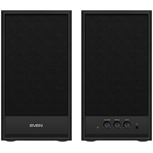 Multimedia - Speaker SVEN SPS-702 (Stereo, 40W, 40Hz-22Hz, Black Leather)