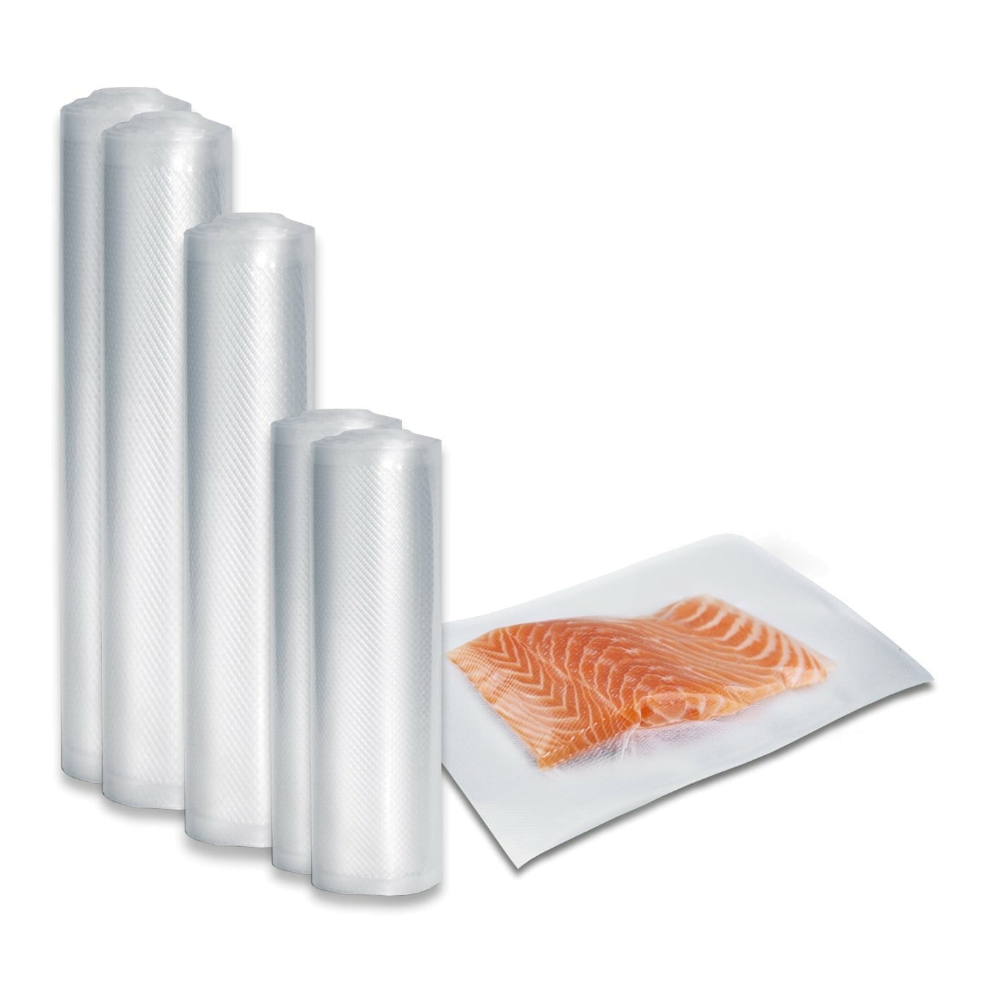 Caso - Foil set 3 for vacuuming + Sous Vide Cooking - 01237 - Dimensions (W x L) 16 x 23 cm, 20 x 600 cm, 28 x 600 cm, 30 x 600 cm