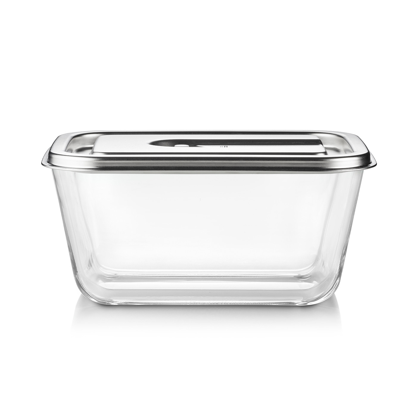 Caso Glass Vacuum Container with Stainless Steel Lid - VacuBoxx Inox XL - Transparent