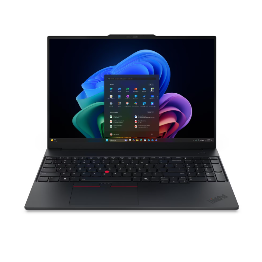 Lenovo ThinkPad E16 G4 Intel - Black - 16 " - IPS - WUXGA - 1920 x 1200 pixels - Anti-glare - Intel Core 5 - 320 - 16 GB - SODIMM DDR5 - Solid-state drive capacity 512 GB - Intel Graphics - Windows 11 Pro - 802.11be - Bluetooth version 5.4 - Keyboard lang