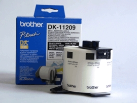 Brother - DK-11209 Small Address Labels - White - DK - 29mm x 62mm