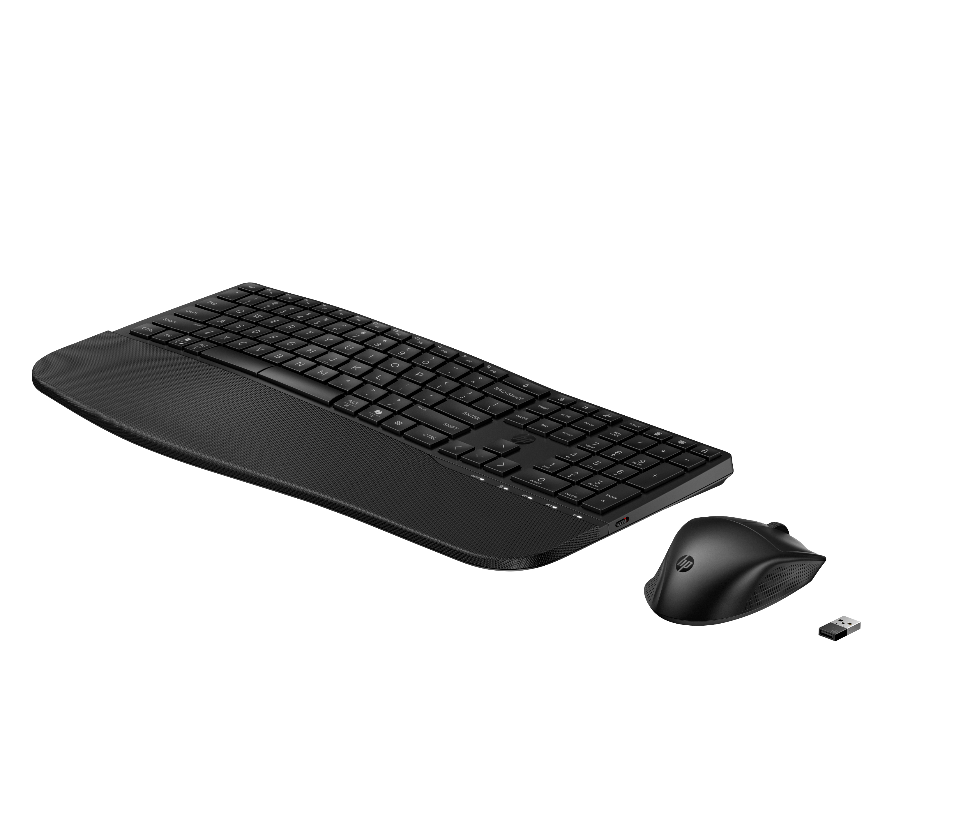HP 685 Comfort Dual-Mode Keyboard and Mouse Combo, spill resistant - Black - US ENG