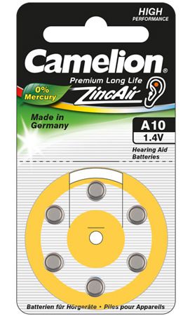 Camelion - A10/DA10/ZL10 - Zinc air cells - 6 pc(s)