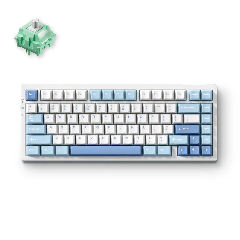 MCHOSE G75 Pro Wireless Gaming Keyboard - Blue, KTT Cabbage Tofu V2