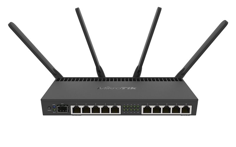 MikroTik - RB4011iGS+5HacQ2HnD-IN - 802.11ac - 10/100/1000 Mbit/s - Mesh Support No - MU-MiMO Yes - No mobile broadband