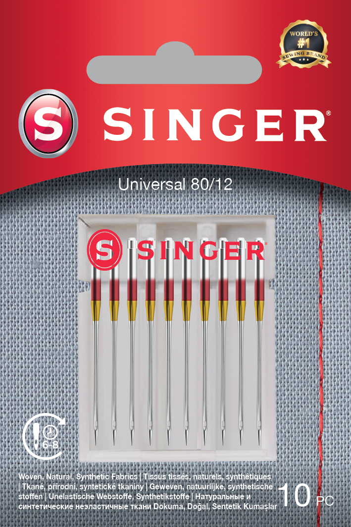 Singer - Universal Needle for Woven Fabrics 80/12 10PK