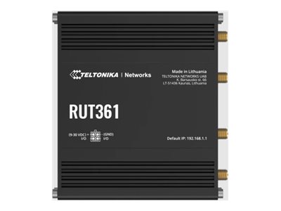 Teltonika - LTE CAT 6 Router - RUT361 - 802.11n - 10/100 Mbit/s - Mesh Support No - MU-MiMO Yes - 4G