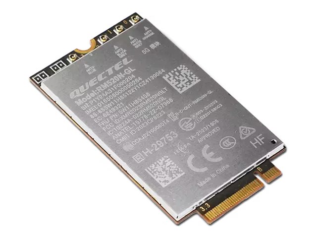 Lenovo ThinkPad Quectel RM520N-GL 5G M.2 WWAN Module for X1 Carbon Gen 12/T14 Gen 5 - 4XC1Q24434