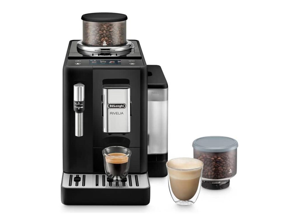 Delonghi Coffee Machine - EXAM 440.35.B RIVELIA - Pump pressure 19 bar - Built-in milk frother - Automatic - 1450 W - Onyx Black