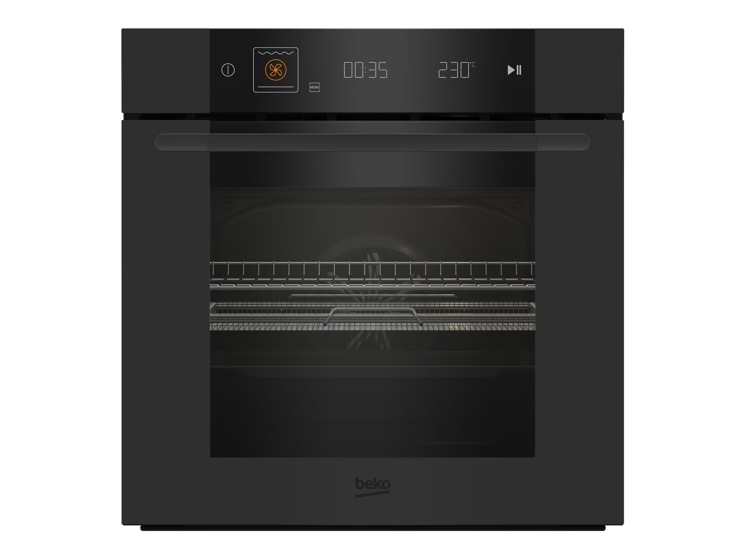 BEKO Oven - MBBIMA10600MTPSWE - 72 L - Electric - Pyrolysis - Touch control - Steam function - Convection - Height 59.5 cm - Width 59.4 cm - Black