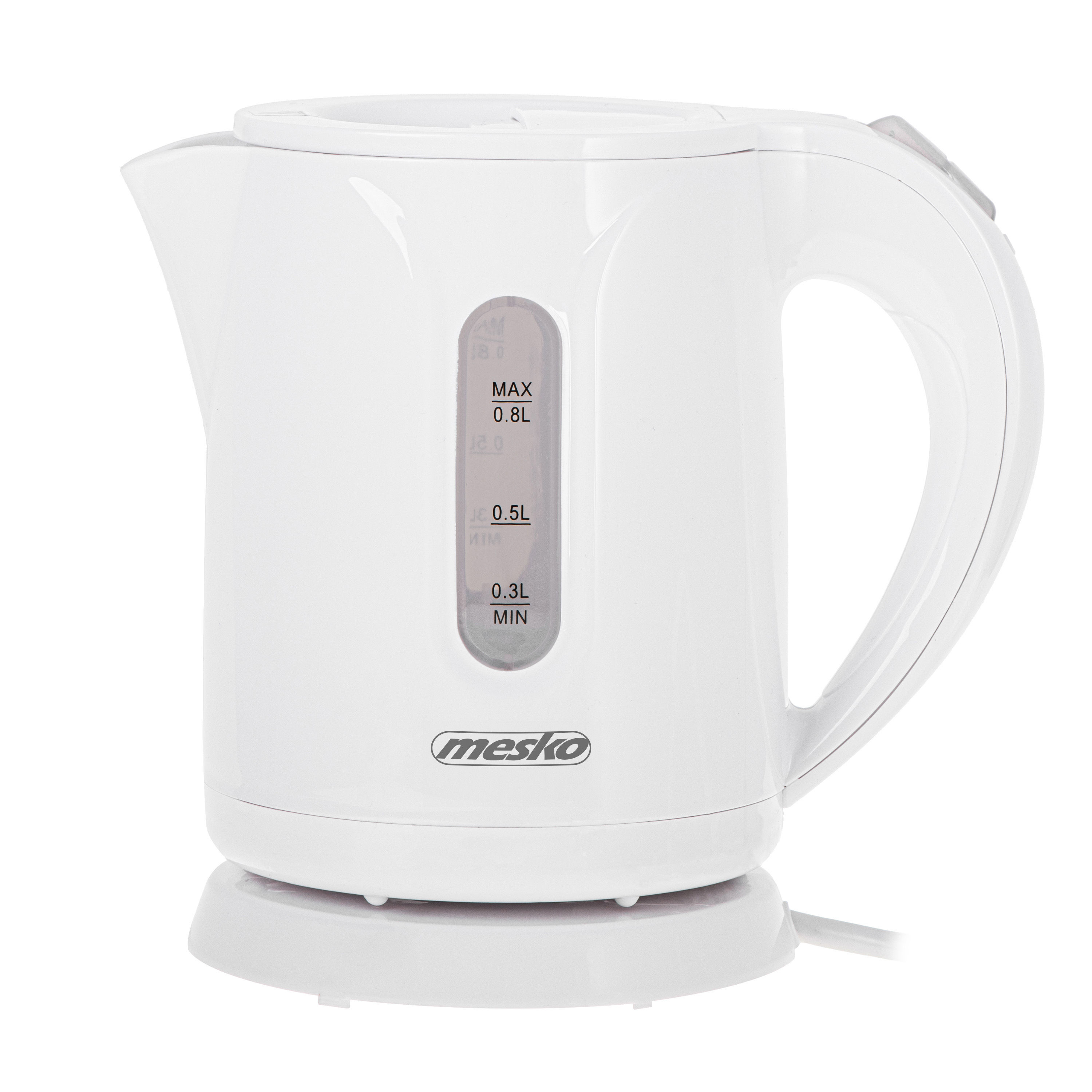 Mesko - Kettle - MS 1376 - Electric - 850 W - 0.8 L - Plastic - 360° rotational base - White