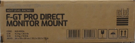 SALE OUT. Next Level F-GT Pro Direct Monitor Mount - Next Level Racing F-GT Pro Direct Monitor Mount - 27-57 " - Maximum weight (capacity) 50 kg - SCRATCHED, DAMAGED PAINT AND MANUAL, MOUNTING MARKS, MISSING SCREWS AND WASHERS (M5 16MM) - Black