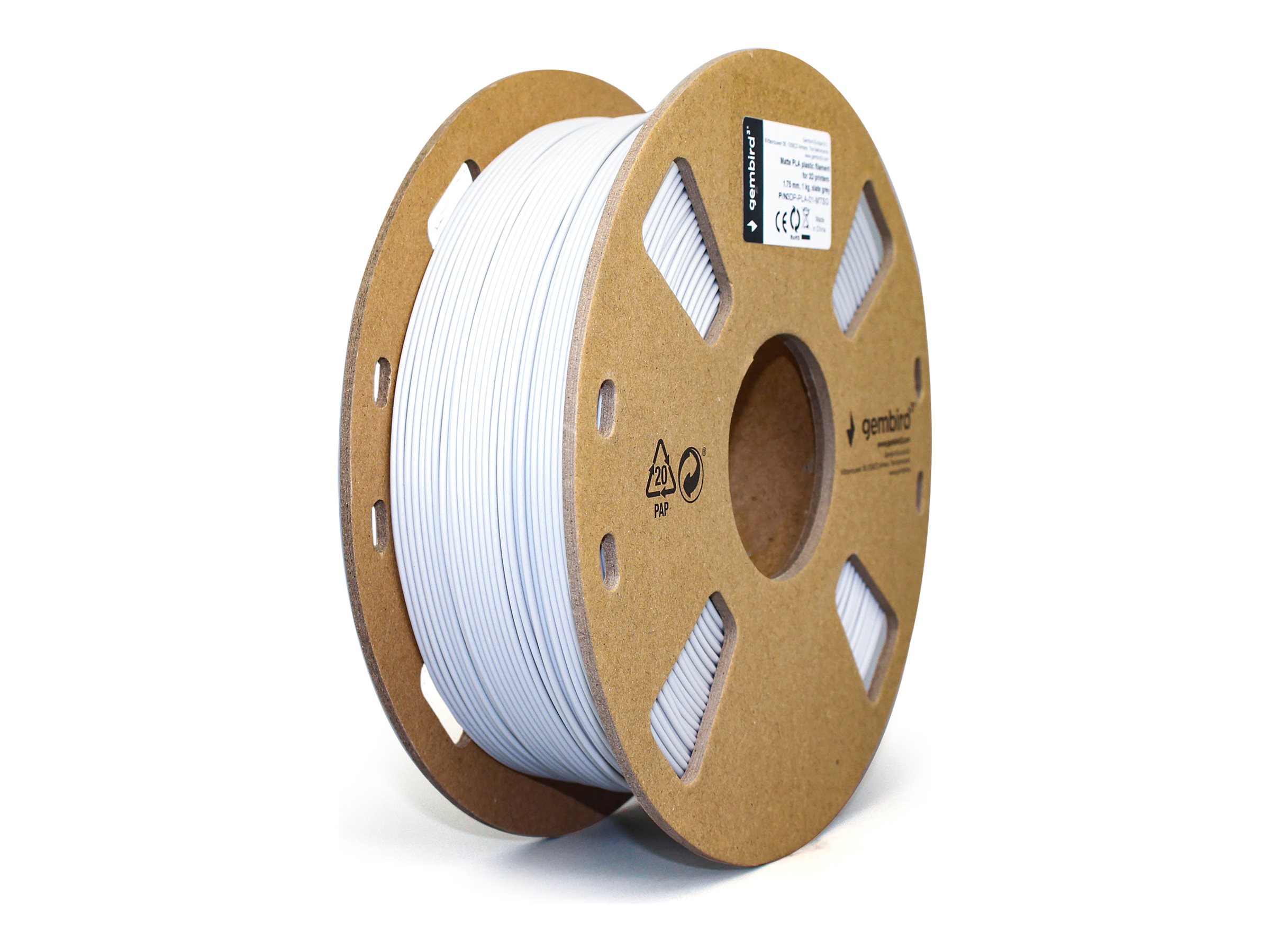 Flashforge Matte PLA filament, 1.75 mm, 1 kg - 3DP-PLA-01-MTSG - PLA filament - Slate grey matte