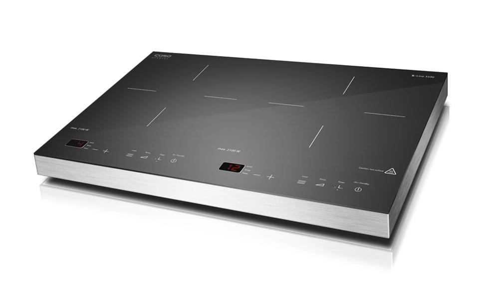 Caso - Free standing table hob - S-Line 3500 - Number of burners/cooking zones 2 - Sensor-Touch - Induction - Black