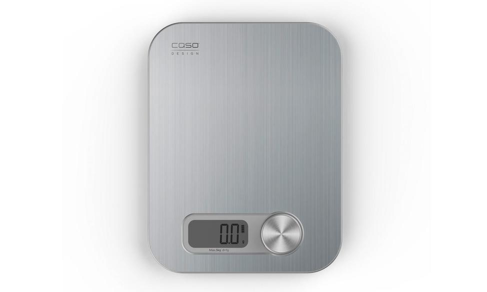 Caso - Design kitchen scale - Maximum weight (capacity) 5 kg - Graduation 1 g - Display type Digital - Stainless Steel