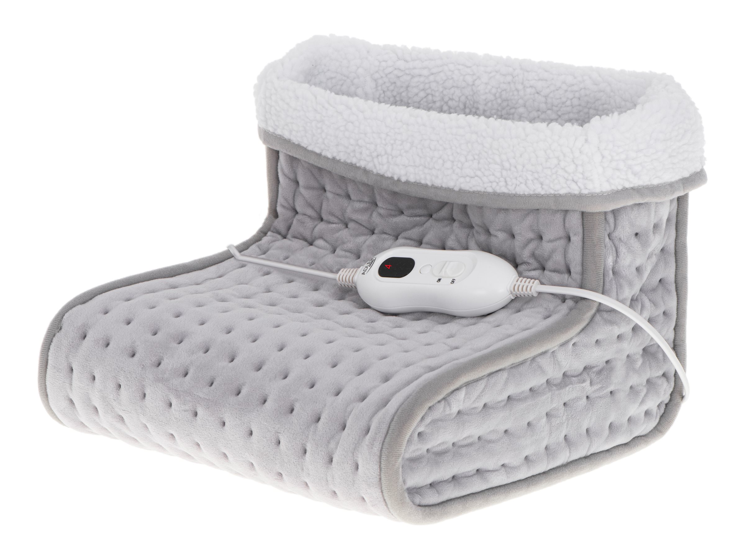 Adler - Feet warmer with LCD controller - AD 7432 - Number of heating levels 4 - Number of persons 1 - Washable - Remote control - Outer fabric: soft plush & sponge. Inner fabric: removable synthetic wool lining - 140 W - Grey