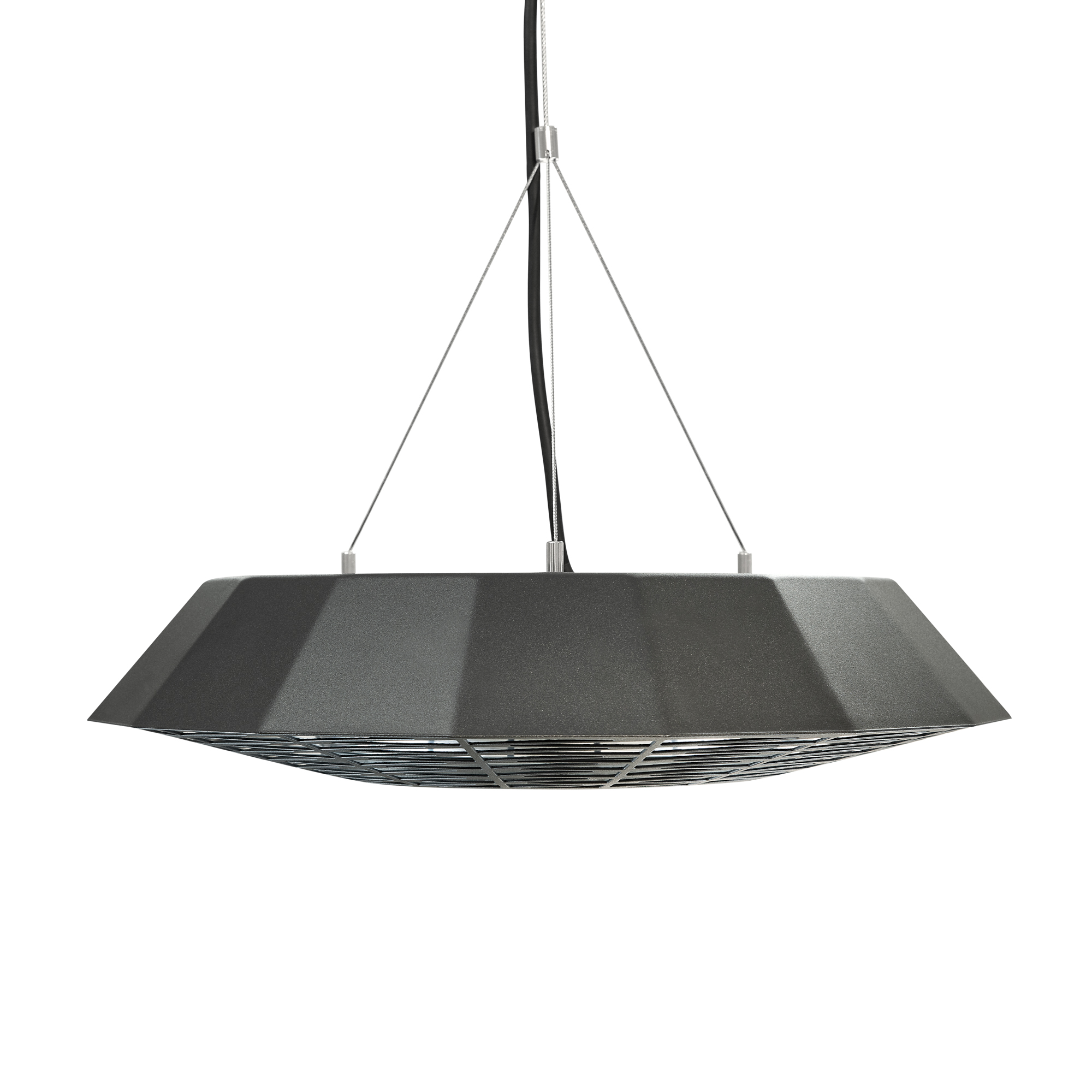TunaBone - Electric Ceiling Infrared Patio Heater - TB2068C-01 - Patio heater - 2000 W - Number of power levels 1 - Suitable for rooms up to 20 m² - Black - IP45