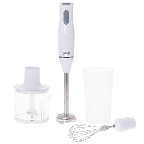 Adler - Hand blender set - AD 4620 - Hand Blender - 800 W - Number of speeds 2 - Chopper - White