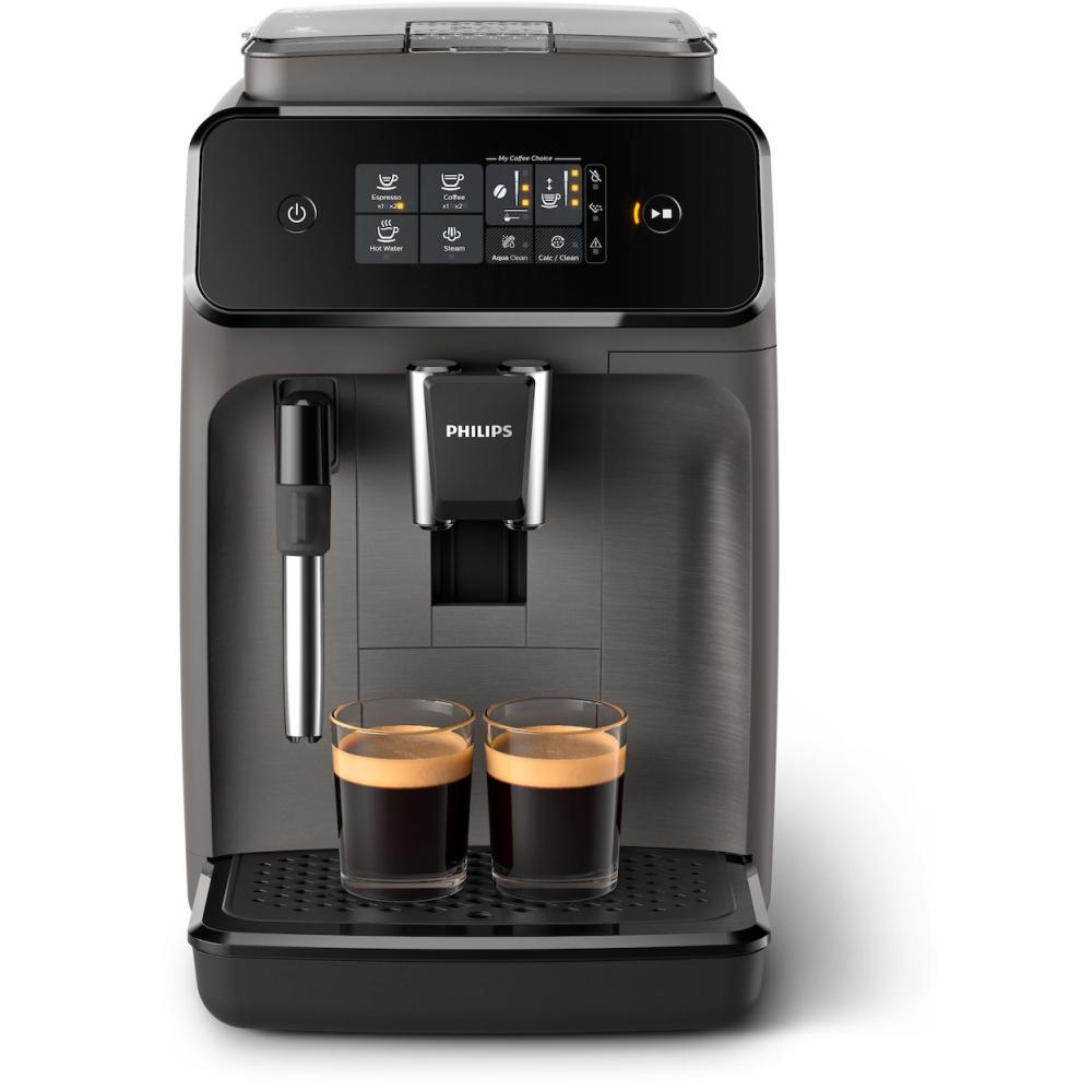 Philips - Espresso Coffee maker Series 1200 - EP1224/00 - Pump pressure 15 bar - Built-in milk frother - Fully automatic - 1500 W - Light Gray