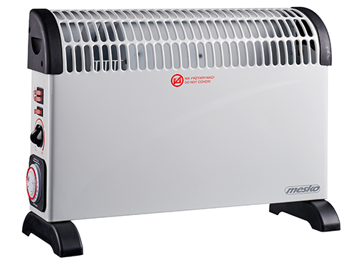 Mesko - Convector Heater with Timer and Turbo Fan - MS 7741w - Convection Heater - 2000 W - Number of power levels 3 - White