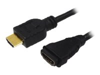 Logilink - HDMI Cable Type A Male - HDMI Type A Female - CH0056 - HDMI Type A Female - HDMI Type A Male - HDMI to HDMI - 2 m