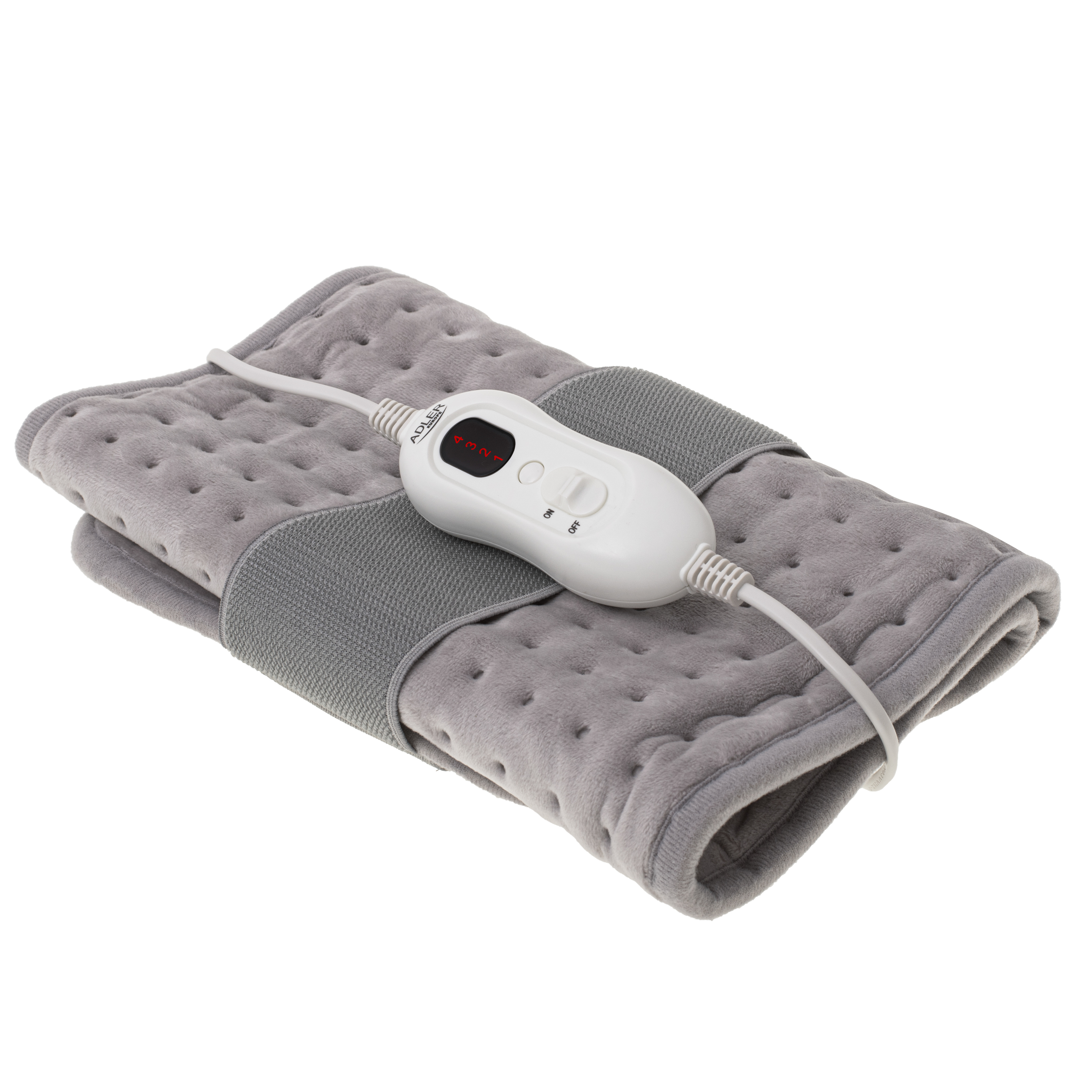 Adler - Heating belt on he loins - AD 7437 - Number of heating levels 4 - Number of persons 1 - Remote control - 100 W - Light Grey