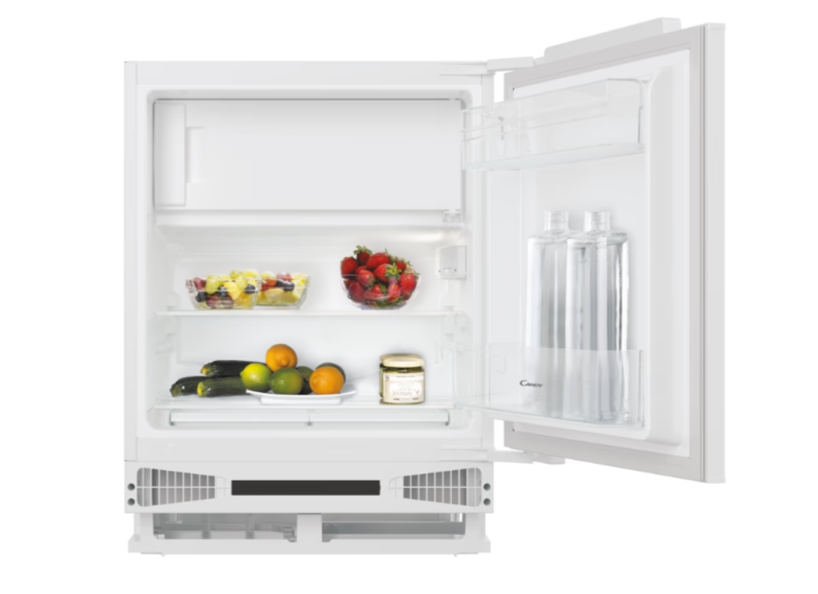 Candy Refrigerator - CM4SE68W - Energy efficiency class E - Built-in - Larder - Height 82.6 cm - Fridge net capacity 95 L - Freezer net capacity 16 L - 40 dB - White