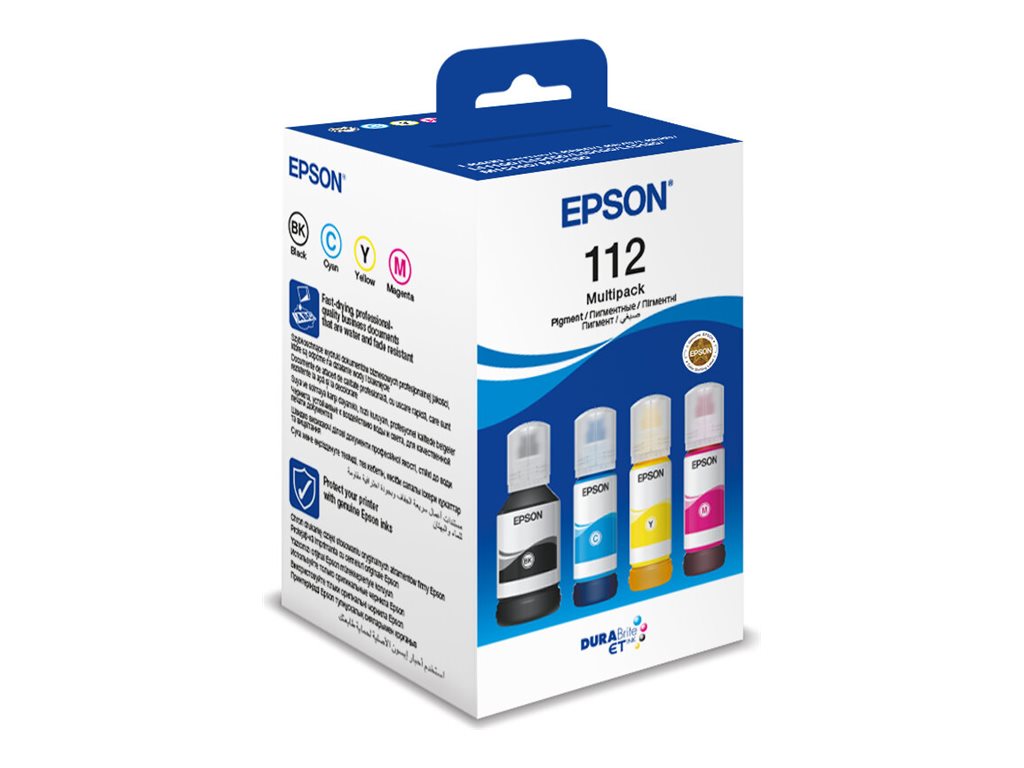 Epson 112 EcoTank 4-colour Multipack - Ink tank - Black, Cyan, Yellow, Magenta