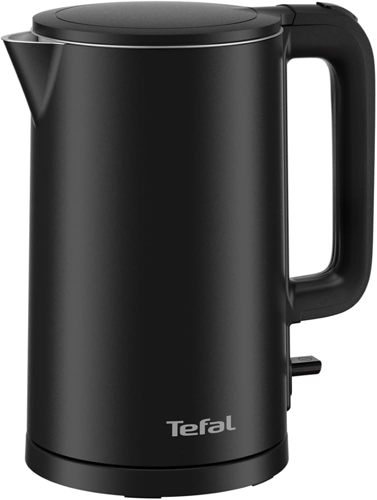 TEFAL - KO1408E0 Thermo Protect - Kettle - Electric - 1500 W - 1.5 L - Stainless steel/Plastic - 360° rotational base - Black