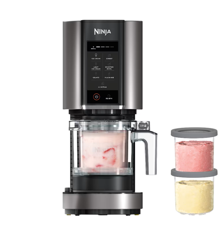 NINJA Ice Cream Maker - NC302EU CREAMi 7-in-1 - Power 800 W - Capacity 0.493 L - Black/Silver