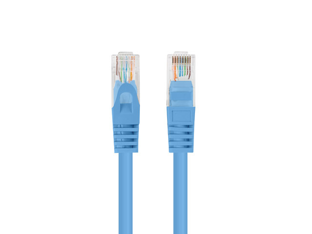 Lanberg Patchcord CAT.5E UTP 1.5M fluke passed 10-pack, Blue - PCU5-20CC-0150-B