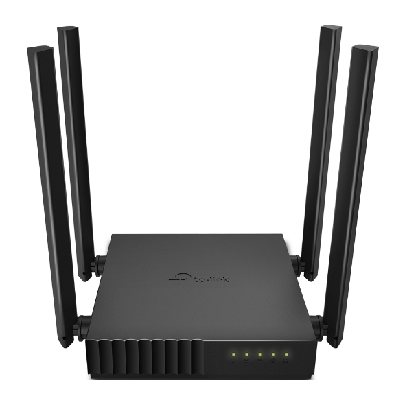 TP-LINK - Dual Band Router - Archer C54 - 802.11ac - 300+867 Mbit/s - 10/100 Mbit/s - Mesh Support No - MU-MiMO Yes - No mobile broadband - Antenna type 4xFixed