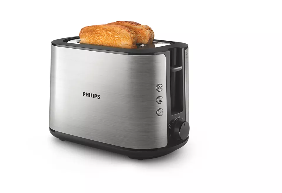Philips - Toaster - HD2650/90 Viva Collection - Power 950 W - Number of slots 2 - Housing material  Metal - Stainless Steel