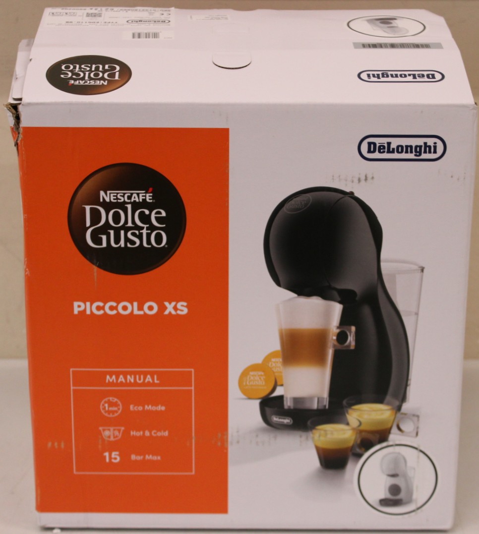 SALE OUT. DeLonghi EDG110.WB Dolce Gusto Piccolo XS Coffee maker, White - SALE OUT. Delonghi Coffee Maker - EDG110.WB Dolce Gusto Piccolo XS - Pump pressure 15 bar - Capsule - 1400 W - White - DAMAGED PACKAGING