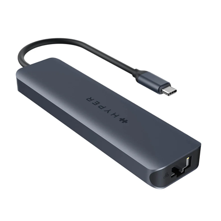 Hyper - HyperDrive EcoSmart Gen.2 Universal USB-C 7-in-1 Hub w 100 W PD Power Pass-thru