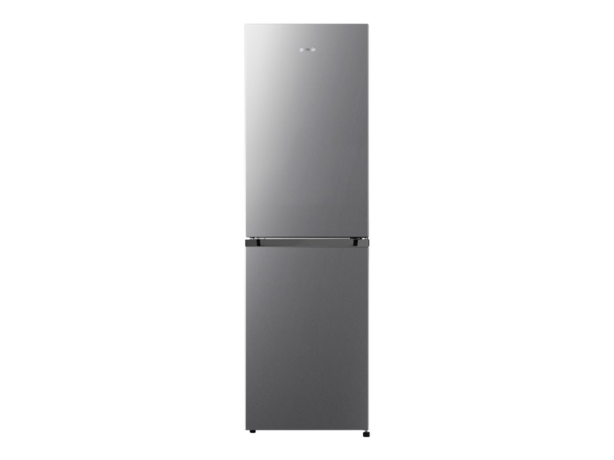 Gorenje Refrigerator - NRK418ECS4 - Energy efficiency class E - Free standing - Combi - Height 182.4 cm - No Frost system - Fridge net capacity 171 L - Freezer net capacity 85 L - 37 dB - Grey