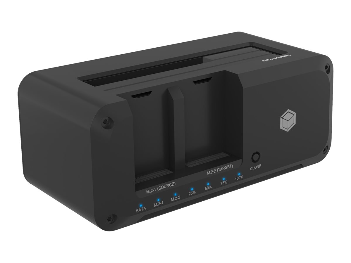 Raidsonic - Cloning Station for SATA & M.2 HDDs/SSDs - IB-2924MSCL-C31