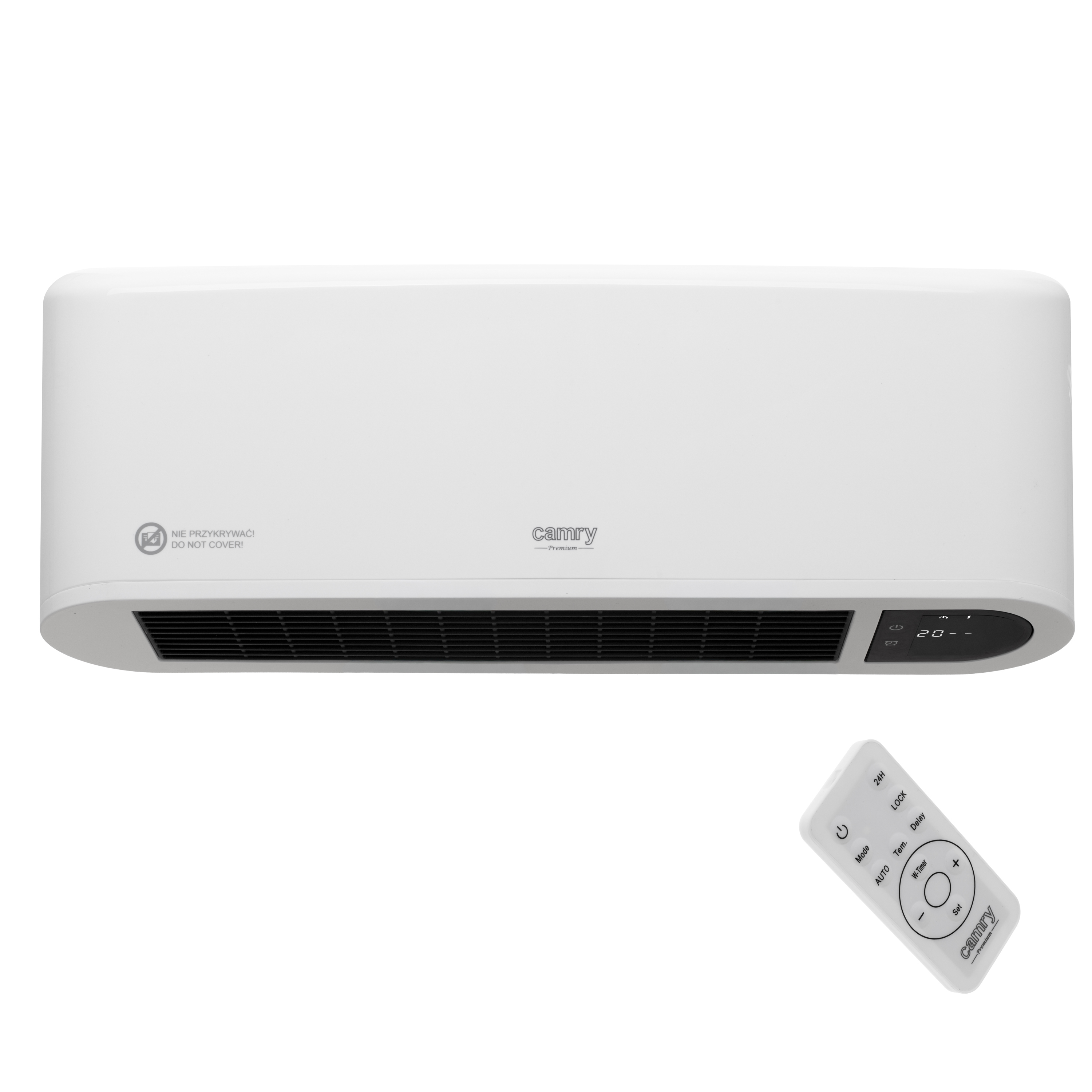 Camry Air Curtain Heater with LED Display - CR 7753 - Air curtain - 2000 W - White - IP22