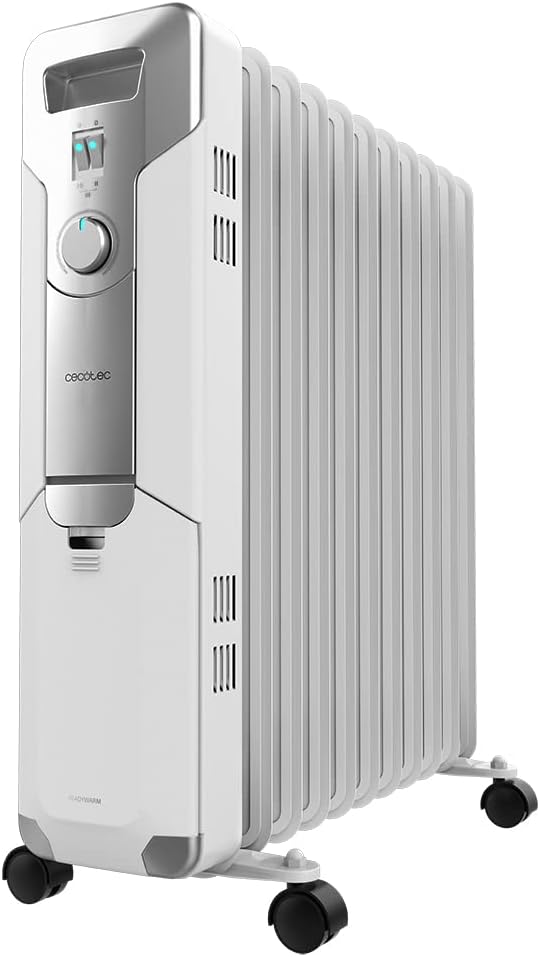 Cecotec ReadyWarm 11000 Space - Oil Radiator - 2500 W - Number of power levels 3 - Suitable for rooms up to 25 m² - White