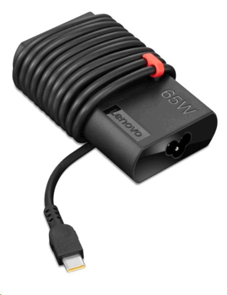 Lenovo - ThinkPad - 65W Slim - AC Adapter - The ThinkPad 65W Slim AC Adapter – USB Type-C is the new adapter designed with slimmer size and cable management. It is your perfect replacement or spare power adapter for your ThinkPad notebooks. - USB Type-C