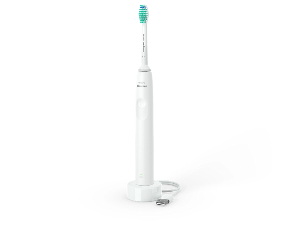 Philips - Electric toothbrush - HX3651/13 Sonicare Series 2100 - Rechargeable - For adults - Number of brush heads included 1 - Number of teeth brushing modes 1 - White